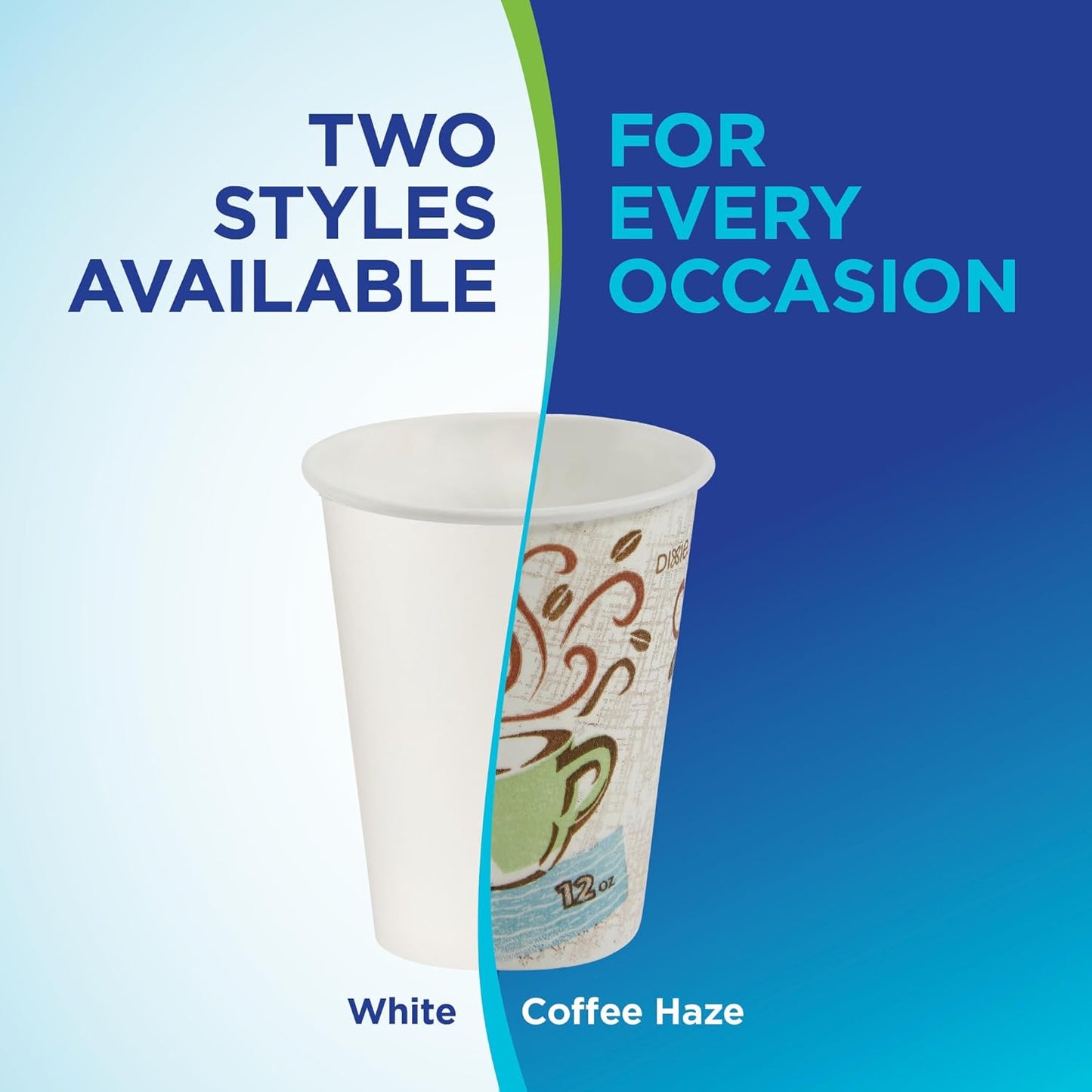 Dixie PerfecTouch 16 oz. Insulated Paper Hot Coffee Cup by GP PRO (Georgia-Pacific), Coffee Haze, 5356DX, 500 Count (25 Cups Per Sleeve, 20 Sleeves Per Case), Coffee Haze Design