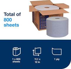 Tork Heavy-Duty Industrial Paper Wiper Blue W1, Giant Roll, 450304