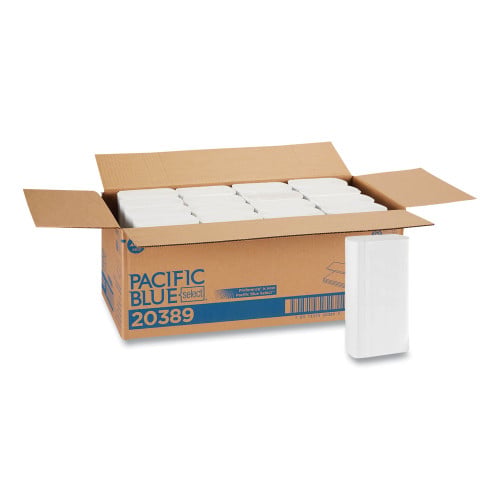Pacific Blue™ Multifold Paper Towels, 1-Ply, White, 4000 Towels (20389)
