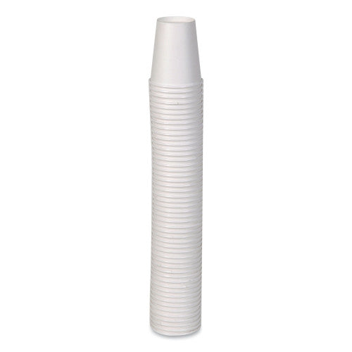 Dixie Paper Hot Cups, 10 oz, White, 50/Sleeve, 20 Sleeves/Carton (2340W)