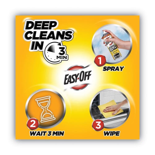 EASY-OFF Heavy Duty Oven Cleaner, Fresh Scent, Foam, 14.5 oz Aerosol Spray, 6/Carton (87980)