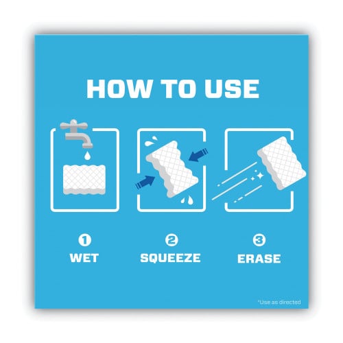 Mr. Clean Magic Eraser Extra Durable. 4.6 x 2.4, 0.7" Thick, White, 7/Pack (69522)