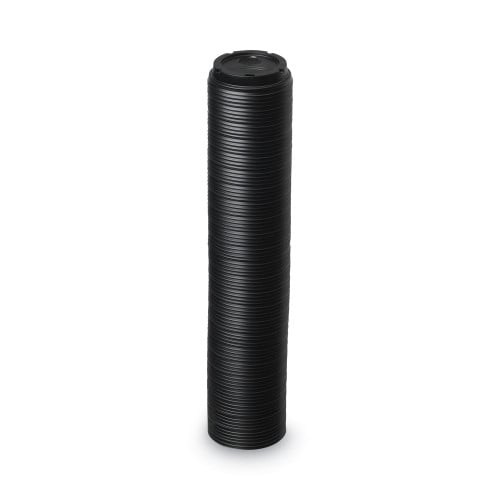 Dixie Drink-Thru Lids, Fits 10 oz to 20 oz Cups, Plastic, Black, 1,000/Carton (D9542B)