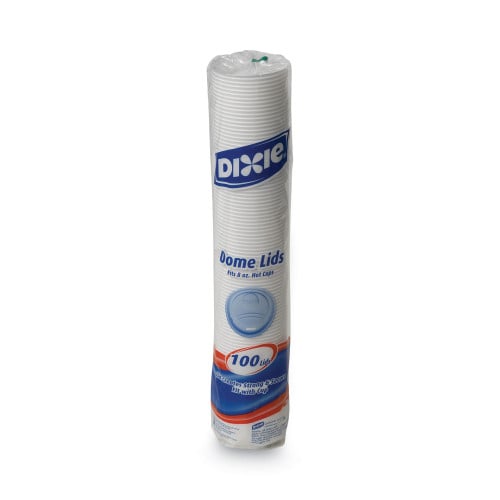 Dixie Drink-Thru Lid, Fits 8oz Hot Drink Cups, Fits 8 oz Cups, White, 1,000/Carton (9538DX)