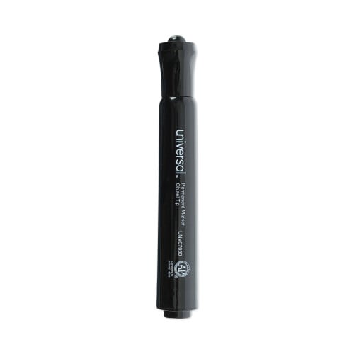 Universal Chisel Tip Permanent Marker Value Pack, Broad Chisel Tip, Black, 36/Pack (UNV07050)