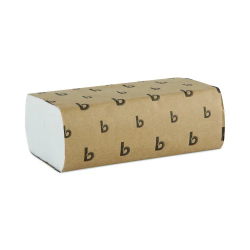 Boardwalk® Multifold Paper Towels, 1-Ply, White, 4000 Towels