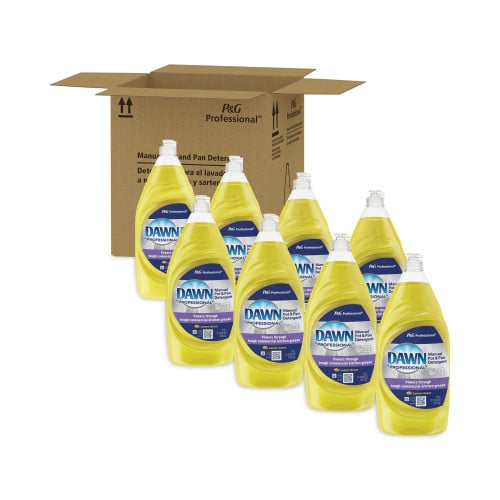 Dawn® Pro Manual Pot & Pan Dish Soap, Lemon Scent, 38 oz., 8 Bottles (45113)