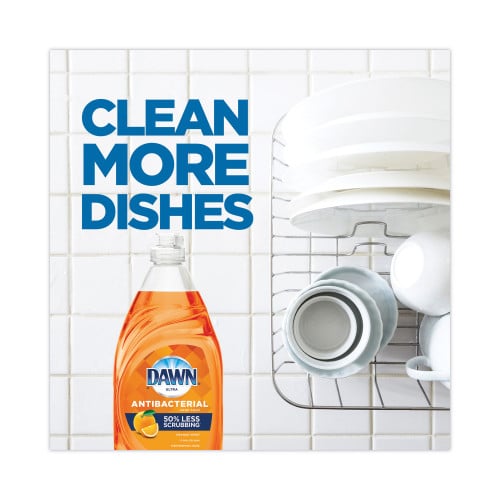 Dawn Ultra Antibacterial Dishwashing Liquid, Orange Scent, 38 oz Bottle, 8/Carton (01659)