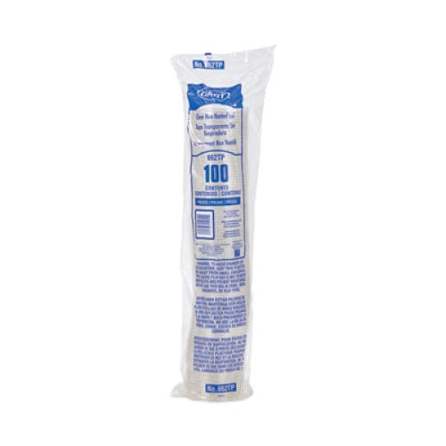 Non-Vented Cup Lids, Fits 9 oz to 22 oz Cups, Clear, 1,000/Carton