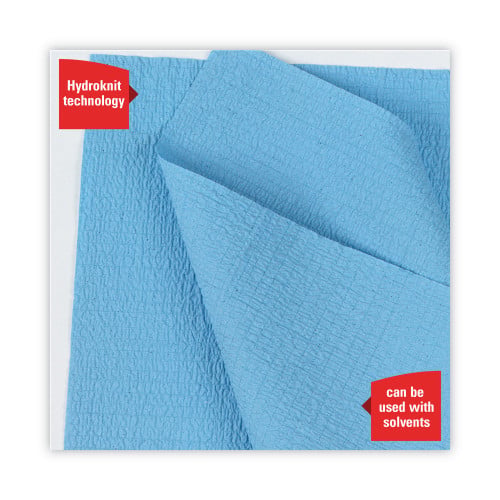WypAll General Clean X60 Cloths, Small Roll, 13.5 x 19.6, Blue, 130/Roll, 6 Rolls/Carton (35431)