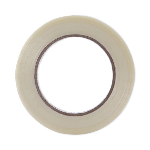 Universal 120# Utility Grade Filament Tape, 3" Core, 18 mm x 54.8 m, Clear (UNV30018)