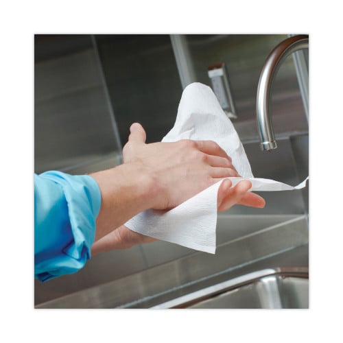 Kleenex Hard Roll Paper Towels with Premium Absorbency Pockets, 1-Ply, 8" x 425 ft, 1.5" Core, White, 12 Rolls/Carton (01080)
