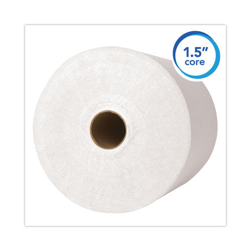 Kleenex Hard Roll Paper Towels with Premium Absorbency Pockets, 1-Ply, 8" x 425 ft, 1.5" Core, White, 12 Rolls/Carton (01080)