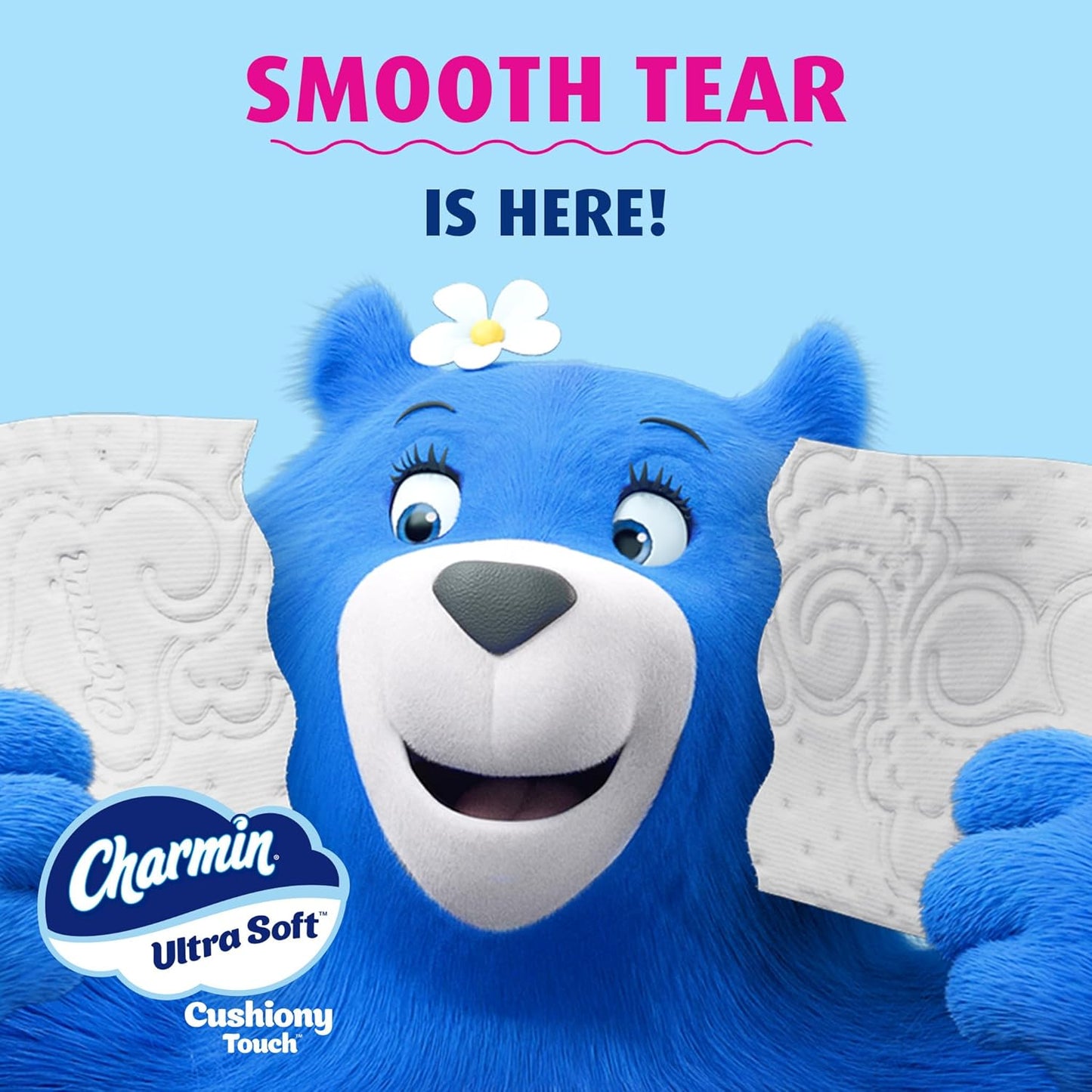 Charmin Toilet Paper Ultra Soft Cushiony Touch, 18 Family Mega XL Rolls = 126 Regular Rolls