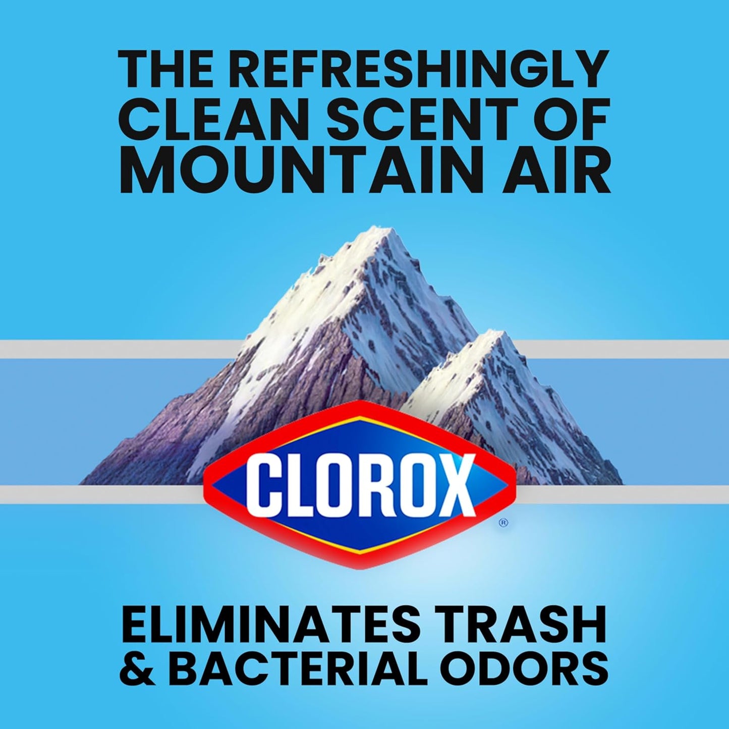 Glad Large 30 Gallon Trash Bags, Clorox Mountain Air Heavy Duty Garbage Bags, Forceflex with Drawstring, 50 Count (Packaging May Vary)