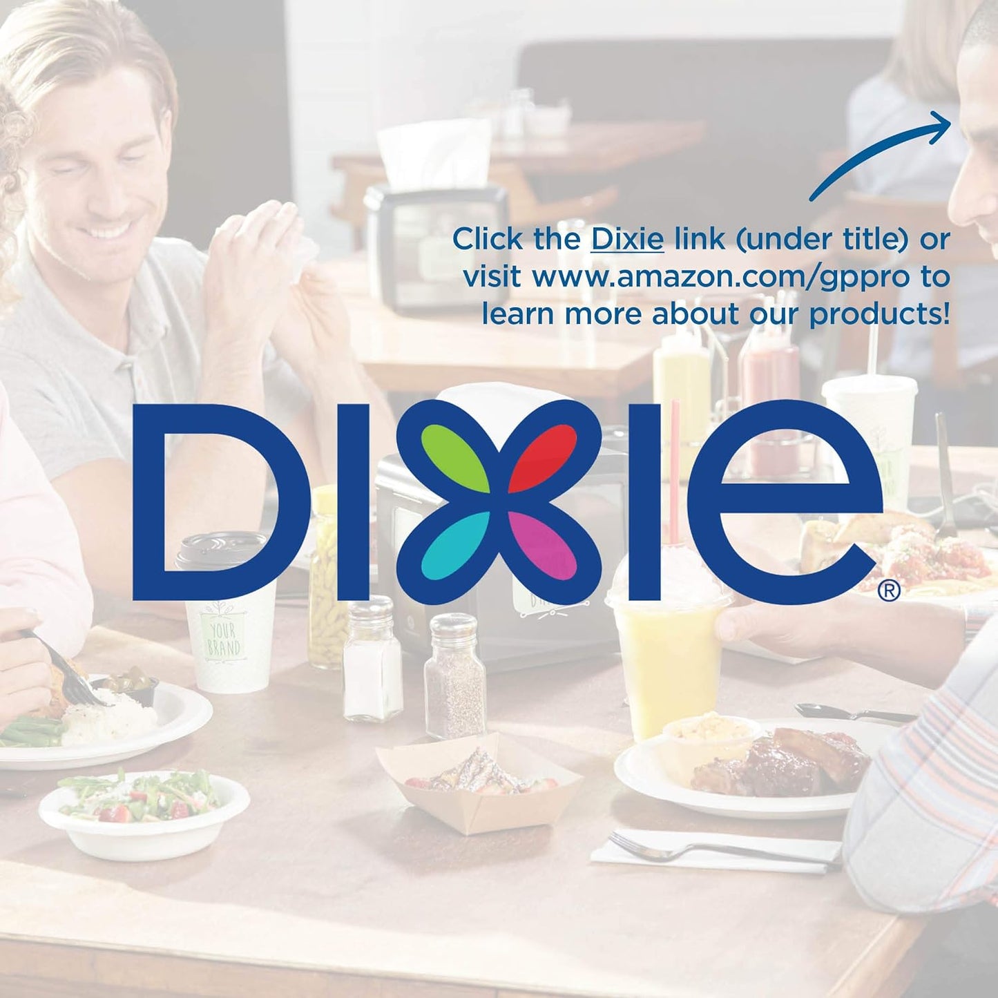 Dixie Ultra 1/4-Fold Linen Replacement Dinner Napkin by GP PRO (Georgia-Pacific), White, 92114, 100 Napkins Per Box, 8 Boxes Per Case