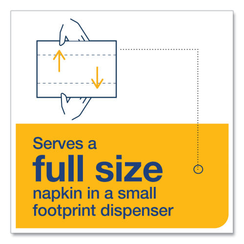 Tork® Xpressnap Fit Interfold Napkins, 2-Ply, White, 120 Napkin Pack, 36 Packs (DX800)
