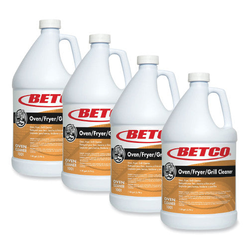 Betco Oven Fryer Grill Cleaner, Characteristic Scent, 1 gal Bottle, 4/Carton (10010400)