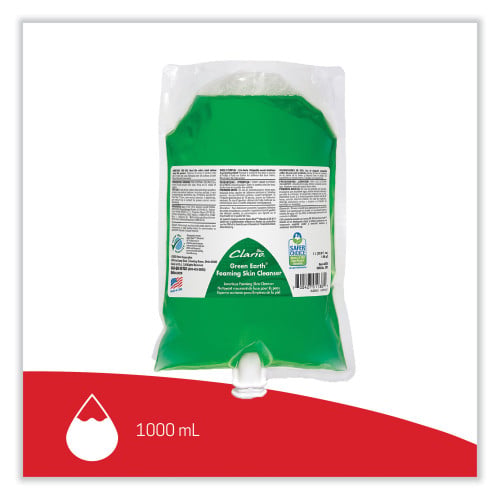 Betco Green Earth Foaming Skin Cleanser Refill, Fresh Meadow Scent, 1,000 mL, 6/Carton (7812900)