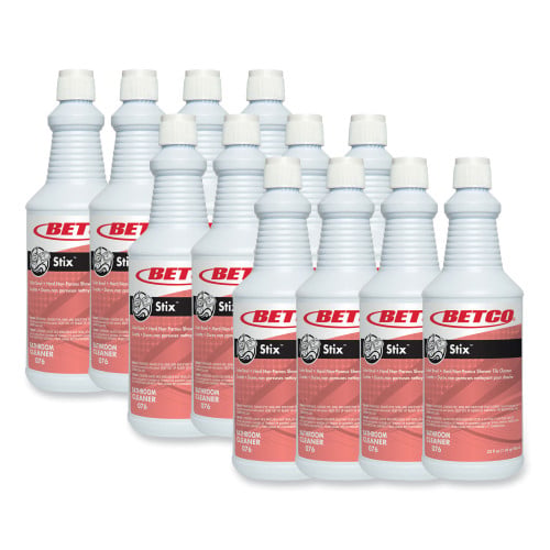 Betco Stix Toilet Bowl Cleaner, Cherry Almond Scent, 32 oz Bottle, 12/Carton (761200)