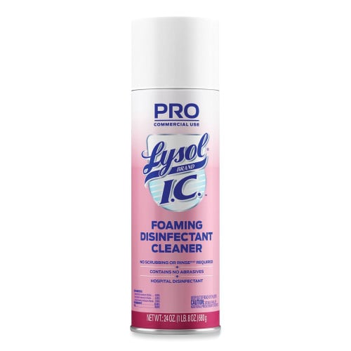 Lysol Foaming Disinfectant Cleaner, 24 oz Aerosol Spray, 12/Carton (95524CT)