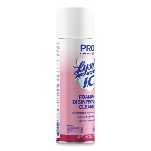 Lysol Foaming Disinfectant Cleaner, 24 oz Aerosol Spray, 12/Carton (95524CT)