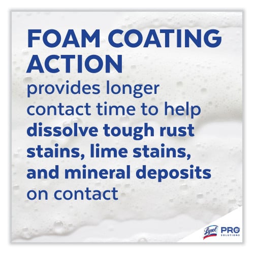 Lysol Foaming Disinfectant Cleaner, 24 oz Aerosol Spray, 12/Carton (95524CT)