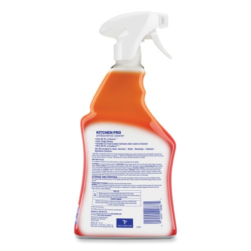 Lysol® Professional Kitchen Antibacterial Cleaner, Citrus Scent, 22 oz. Bottle, 9 Spray Bottles (79556)