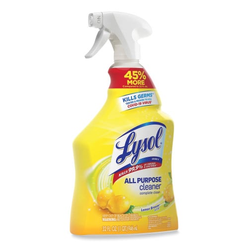 Lysol® All-Purpose Cleaner, Lemon Scent, 32 oz., 12 Spray Bottles (75352CT)