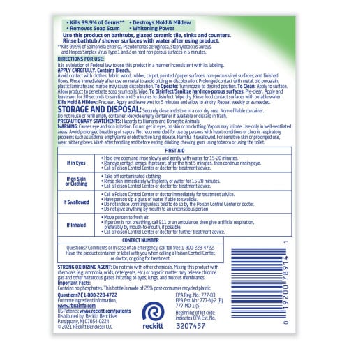 Lysol® All-Purpose Cleaner with Bleach, 32 oz. Spray Bottle (78914)