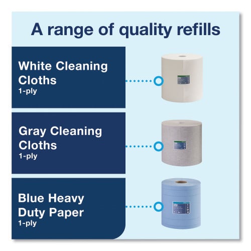 Tork® Heavy-Duty Cleaning Cloth, 1-Ply, White, 68 Cloths, 1 Roll (530105)
