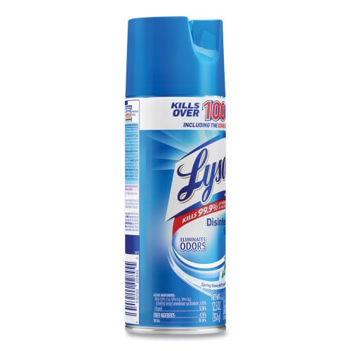 Lysol® Disinfectant Spray, Spring Waterfall Scent, 12.5 oz., 12 Cans (02845)