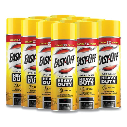 EASY-OFF Heavy Duty Oven Cleaner, Fresh Scent, Foam, 14.5 oz Aerosol Spray, 12/Carton (87979CT)