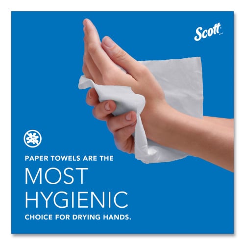 Scott Essential High Capacity Hard Roll Towels for Business, 1-Ply, 8" x 1,000 ft, 1.5" Core, Recycled, White, 6 Rolls/Carton (01005)