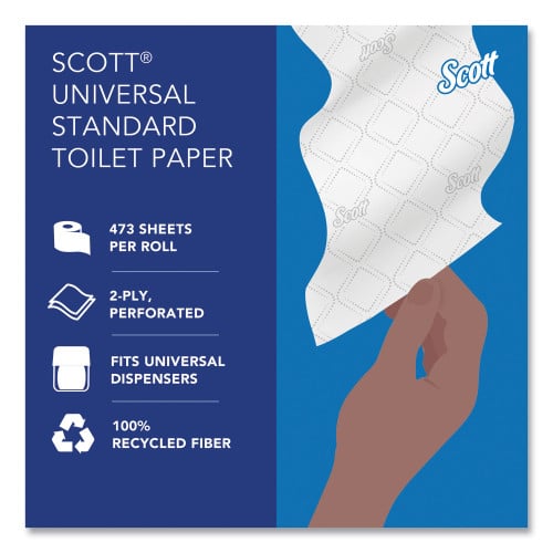 Scott® Pro Standard Toilet Paper, 2-Ply, White, 473 Sheets, 80 Rolls (13217)