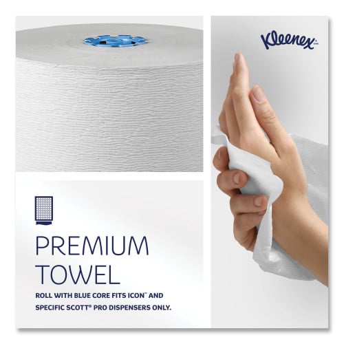 Scott® Pro Plus Hardwound Paper Towels, White, 700-ft., 6 Rolls (25637)