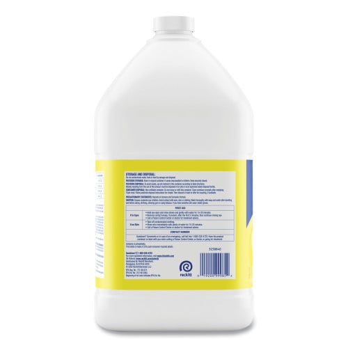 Lysol Disinfectant Deodorizing Cleaner Concentrate, Lemon Scent, 128 oz Bottle, 4/Carton (99985CT)