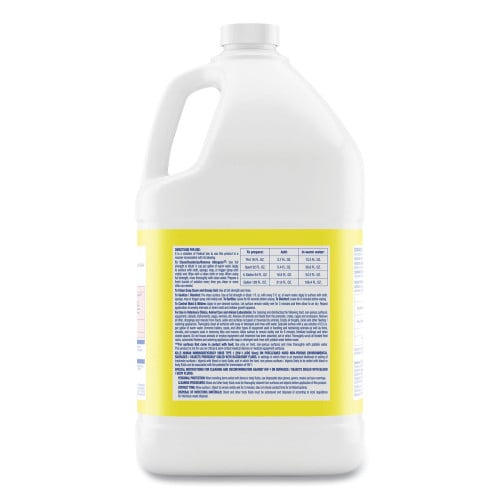 Lysol Disinfectant Deodorizing Cleaner Concentrate, Lemon Scent, 128 oz Bottle, 4/Carton (99985CT)