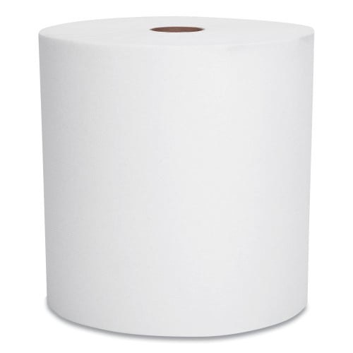 Scott Essential High Capacity Hard Roll Towels for Business, Absorbency Pockets, 1-Ply, 8" x 950 ft, 1.75" Core, White, 6 Rolls/CT (02000)