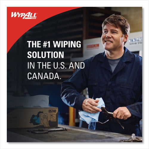 WypAll L40 Towels, 1/4 Fold, 12.5 x 12, White, 56/Box, 18 Packs/Carton (05701)