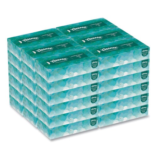 Kleenex White Facial Tissue for Business, 2-Ply, White, Pop-Up Box, 100 Sheets/Box, 36 Boxes/Carton (21400)