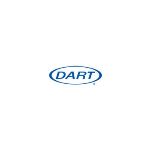 Dart ClearSeal Hinged-Lid Plastic Containers, Sandwich Container, 13.8 oz, 5.4 x 5.3 x 2.6, Clear, Plastic, 500/Carton (C53PST1)