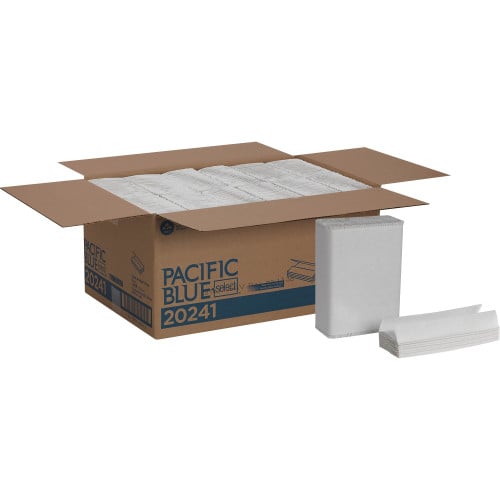 Pacific Blue™ Select C-Fold Paper Towels, 1-Ply, White, 2400 Towels (20241)