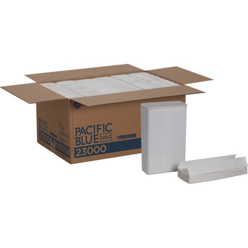 Pacific Blue™ Select C-Fold Paper Towels, 2-Ply, White, 1440 Towels (23000)